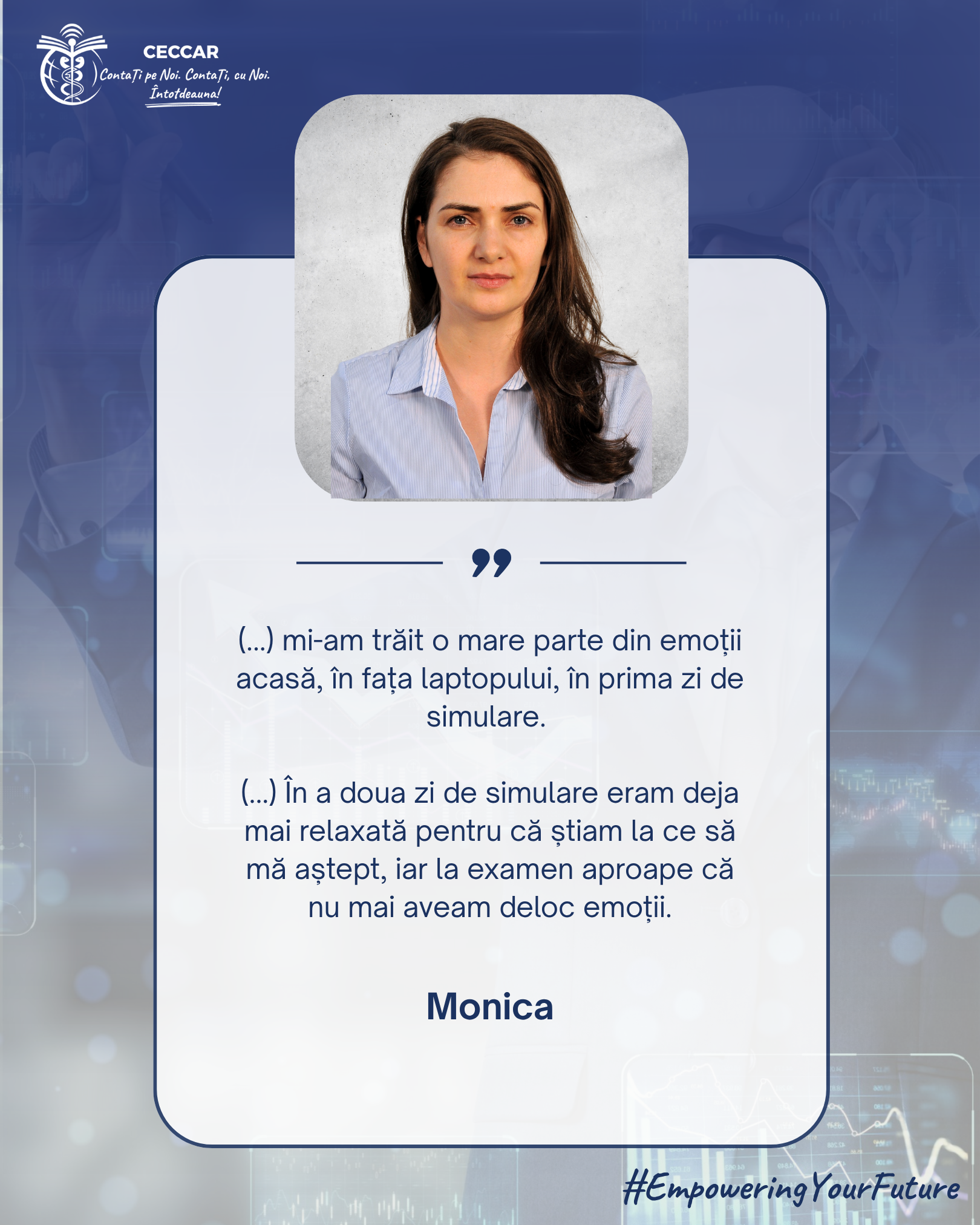 Perseverență, organizare și învățare logică – Monica